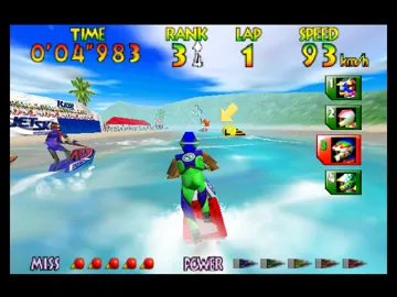 Wave Race 64 - Kawasaki Jet Ski (Europe) (En,De) screen shot game playing